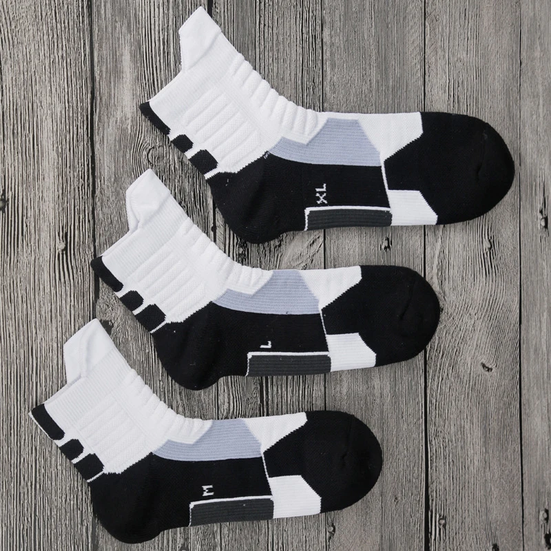 Outdoor High Men Quality New Sports Elite Basketball Socks Men Cycling Socks Compression Socks Cotton Towel Bottom Men\'s socks