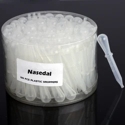 Nasedal 100PCS Airbrush Disposable droppers Plastic Pipette Eye Droppers for Transfer and Airbrush Paint