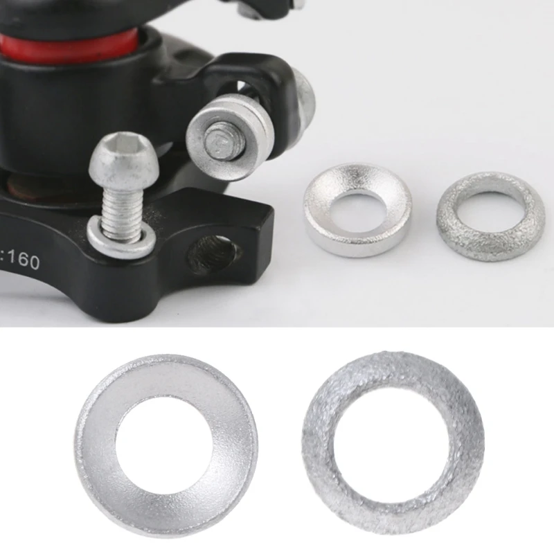 Y1UB 2 Pcs Brake Caliper Spacer Joint Washer Aluminum Mountain Bike Accessory