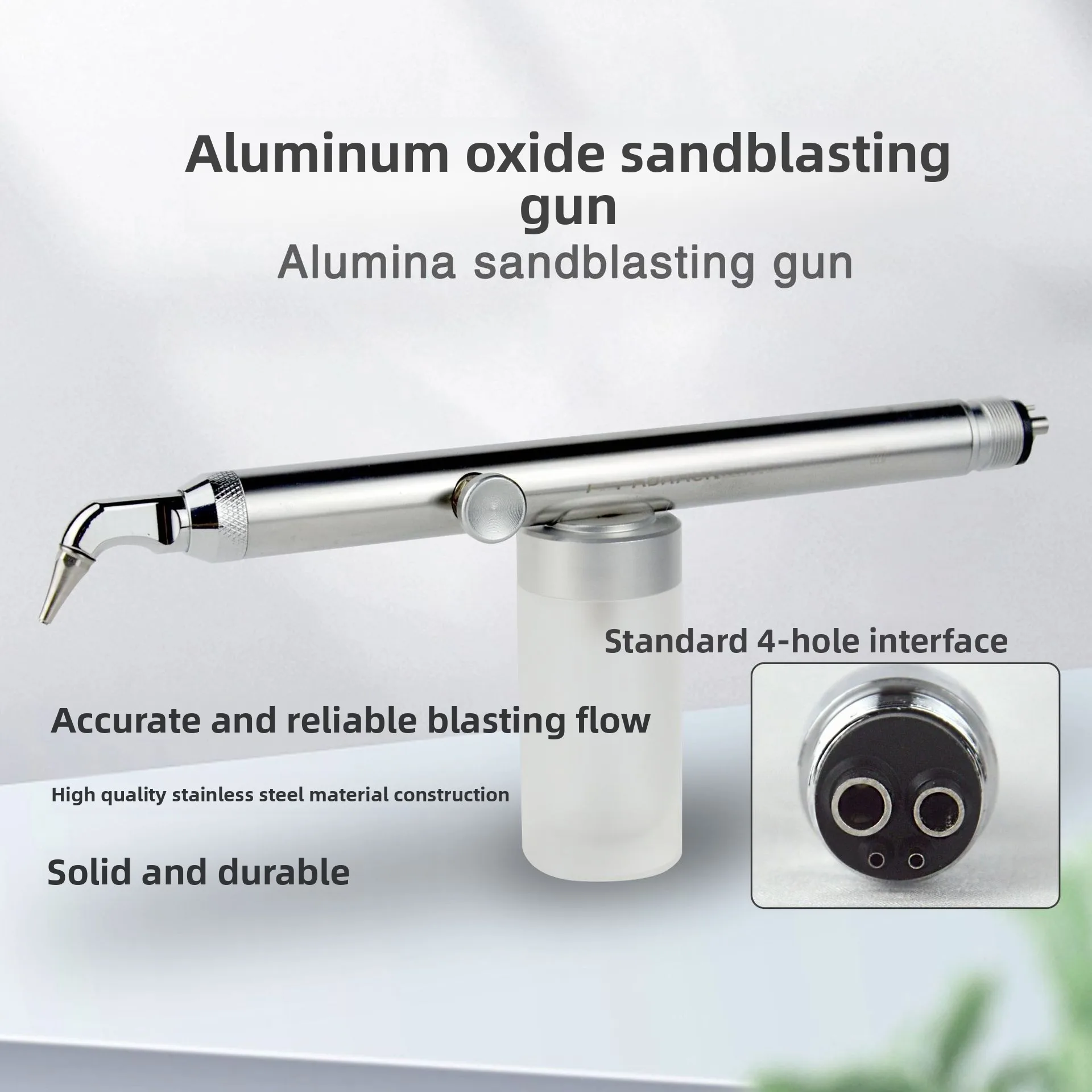 Dental Alumina Sandblasting Gun Outdoor Sandblasting Gun Oral Sandblasting Powder Whitening Go To Brackets Cleansing with Water
