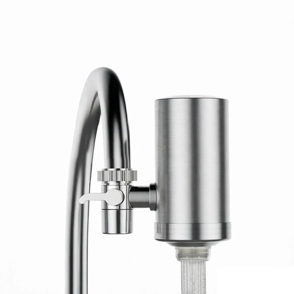 Household Detachable Washable Ceramics Water Filter Kitchen Tap Faucet Stainless Steel Water Purifier