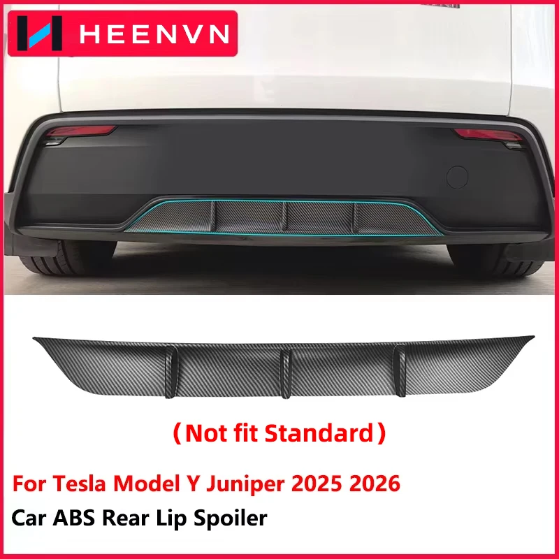 Heenvn Model Y Juniper 2025 2026 Rear Diffuser Spoiler Bumper Lip for Tesal Model Y Premium Car Sporty Aerodynamic Surround Body