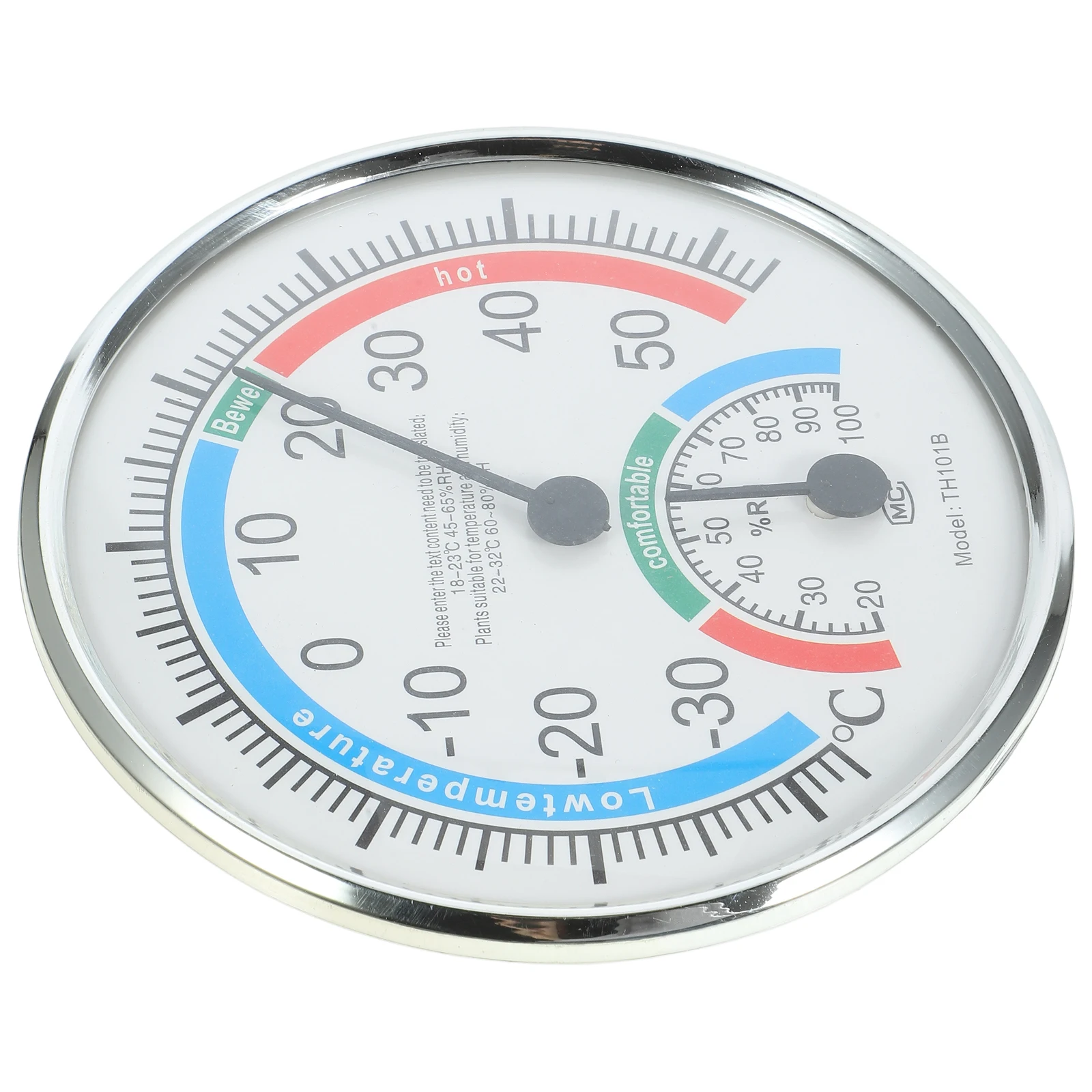 

Thermometer Hygrometer Temperature Humidity Monitor Multifunction Garden ABS Clear Scale Foldable Back Rack Wall