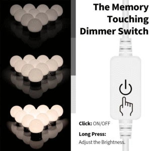 LED -Lampen für Make -up -Spiegel, Waschtischleuchten, USB -Ladung, Badezimmer -Schminktischbeleuchtung, dimmbar 8 Hauptverkäufe LED -Spiegellicht - №6