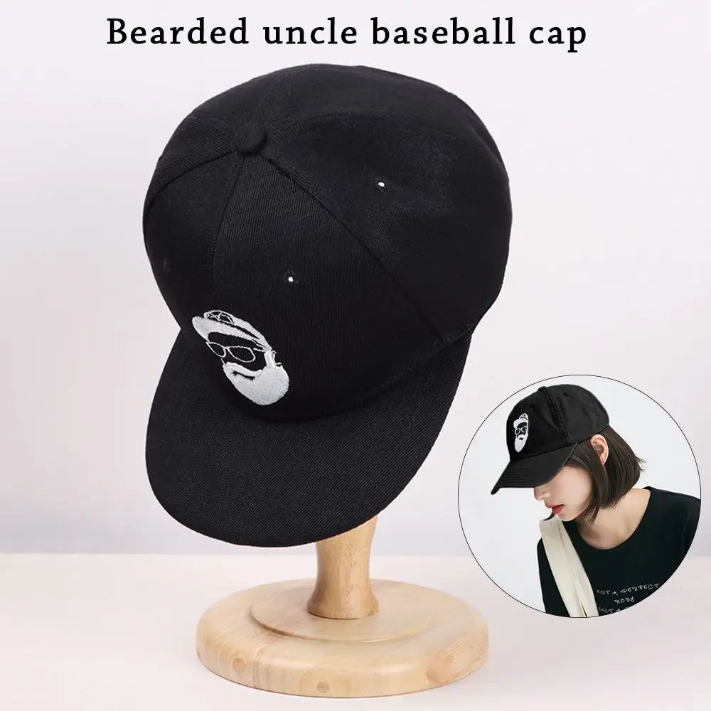 

Adjustable Snapback Sunbonnet Beard Old Man Embroidery Baseball Cap Hip Hop Hats Mesh Caps