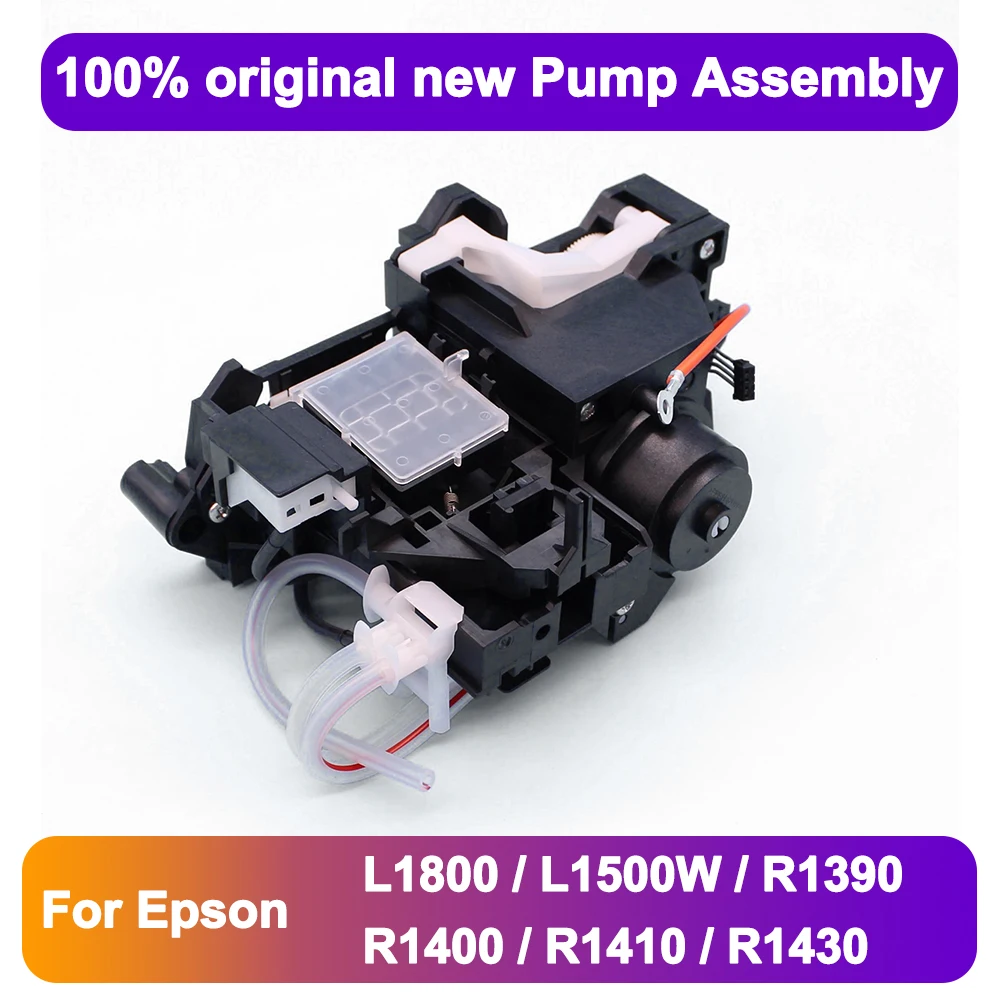 Original New Ink Pump Assembly L1800 Capping Station for Epson L1800 R1390 R1400 R1430 R1410 DTF Cleaning Unit Assy