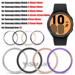 Bezel Ring for Samsung Galaxy Watch 6 5 4 Classic 42mm 46mm 40mm 44mm Metal Bumper Case for Galaxy Watch 3 41mm 45mm Gear S3