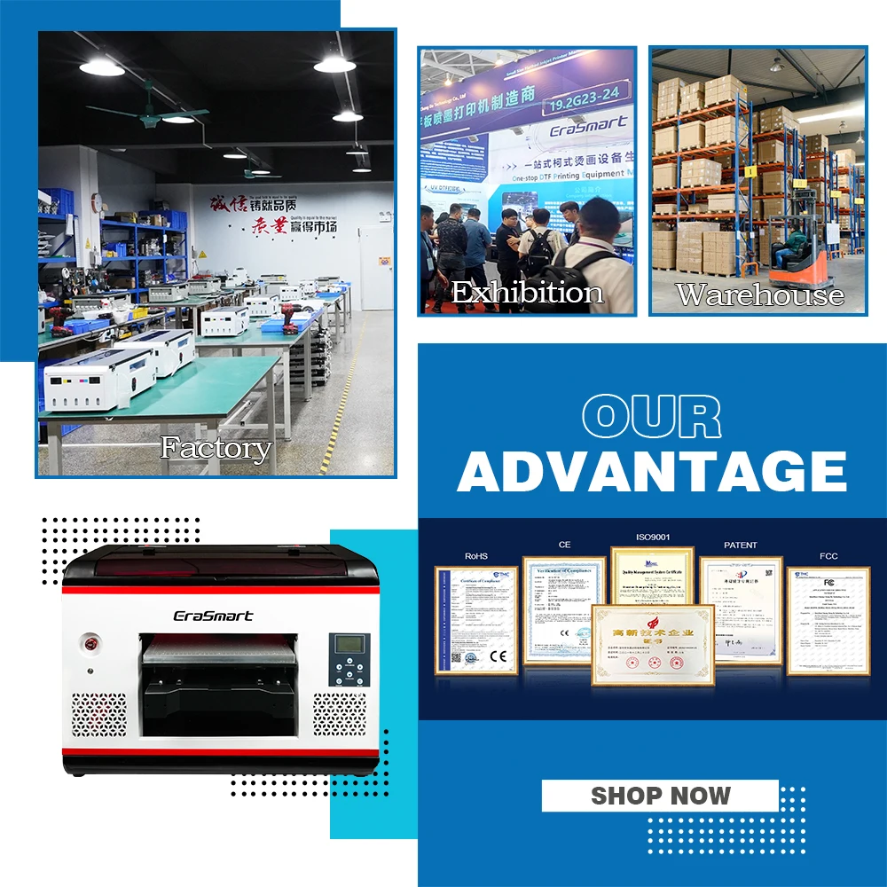 EraSmart The Newest Digital 3545 Phone Case Flatbed UV Printing Machine A3 UV Printer For Painting Printing Small Business Ideas