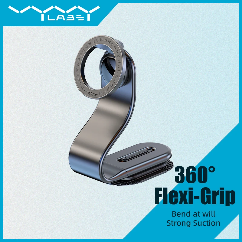 

VYVYLABS 15 Вт Магнитный держатель для беспроводной зарядки телефона Зарядное устройство Кронштейн для телефона 360 ° Поворотный автомобильный держатель телефона для iPhone 16, 15, 14,