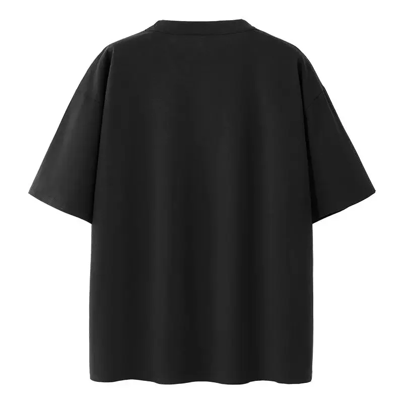 Henley Shirt Men Plus Size T-shirt 6XL 7XL 110-175kg Henley Neck Short Sleeve Polo Shirt Loose Oversized Big Size Men Clothing