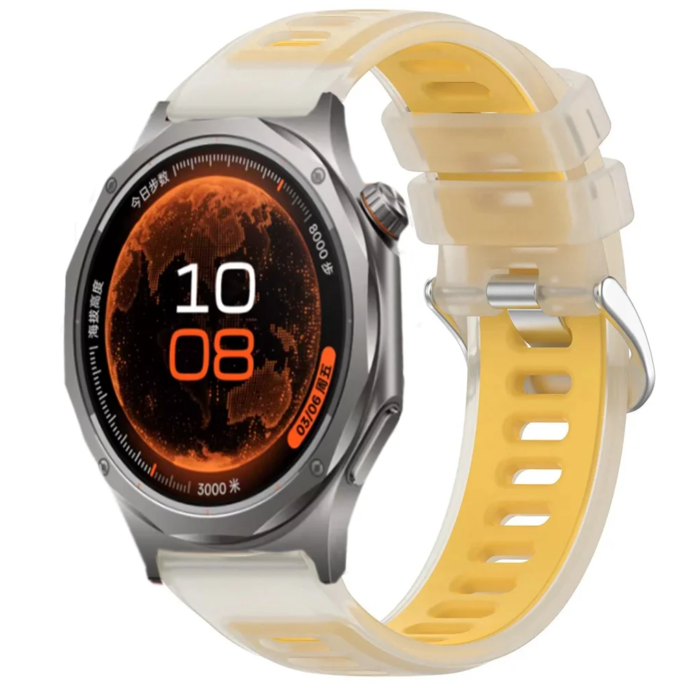 20mm 22mm Translucent Silicone Strap for OPPO Watch S X3 X2 4 Pro Sports Bracelet band for Oneplus Watch 4 Lite 3 2 2R Watchband