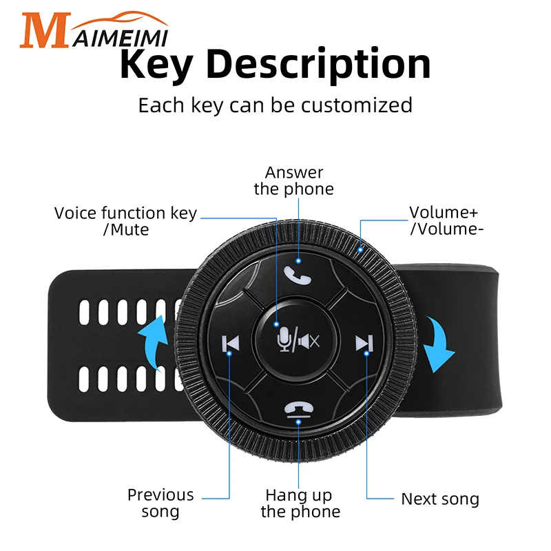 7 Keys Smart Wireless Car Steering Wheel Control Button Remote Button Media Controller with Resin Strap: A Comprehensive Review