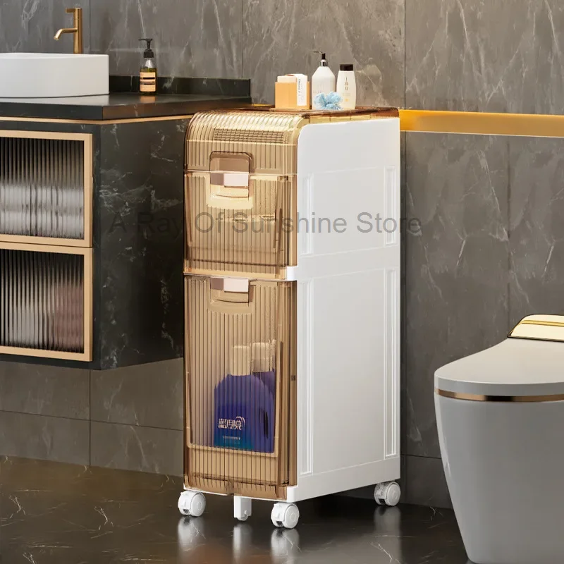 

Sand Storage Rack Floor Kitchen Household Storage Cabinet Ultra-narrow Toilet Side Cabinet Toilet Sorting Cabinet