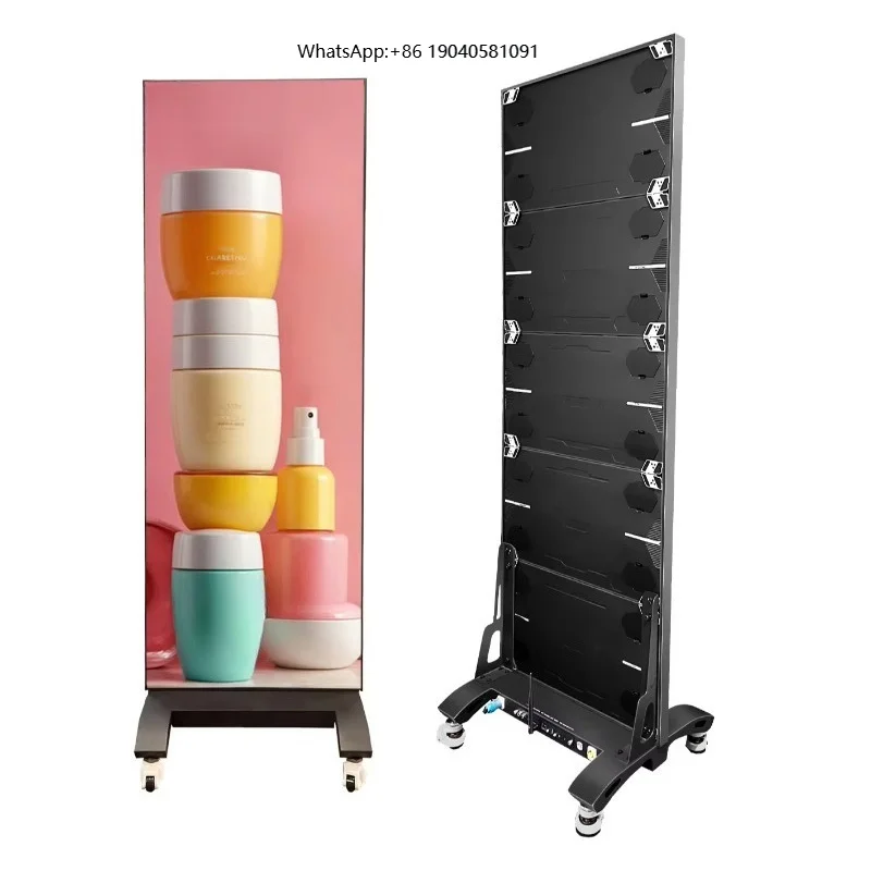 600x1687.5mm P1.5 Digital Advertising LED Display Rental Rolling Screens Poster Video Wall Text Scrolling  LED Wall