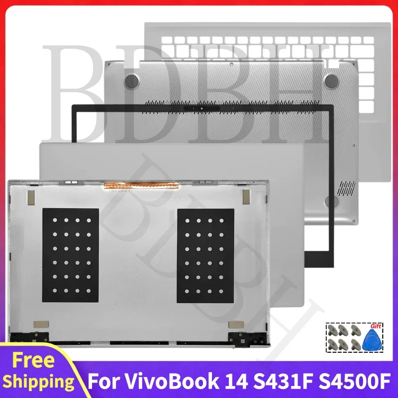 For VivoBook 14 S14X S431F S4500F Replace Laptop Screen LCD Back Cover Rear Lid Top Case Front Bezel Palmrest Bottom Case Part