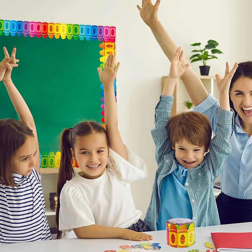

1 Roll Chalkboard Classroom Decor Border Sticker Bulletin Board Decorations Bulletin Board Border Sticker For Labeling