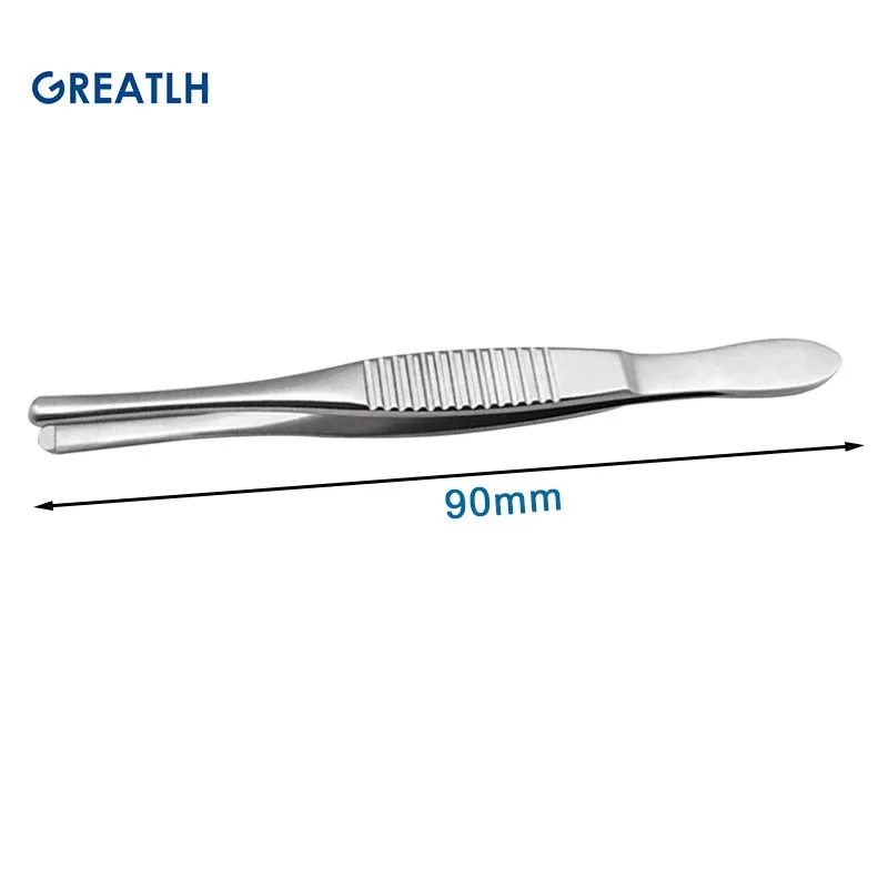 Ophthalmic Runde Spitze Wimpern Zange Ophthalmic Edelstahl Augen Instrument 9cm
