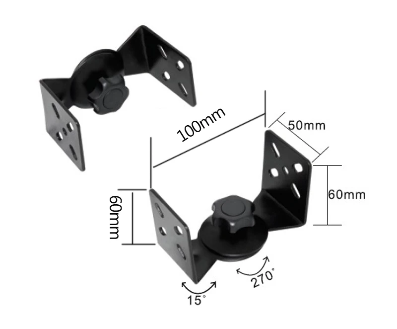 (1 çift) SW-17 güçlü evrensel surround hoparlör duvar montaj dirseği hoparlör duvara monte tutucu tilt döndür 15kg 33lbs