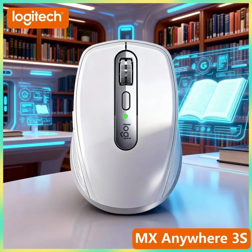 Creator MX Anywhere 3S - 8000 DPI, Precision Scroll, Silent Click, Perfect for Perfume Brand Poster & Design Task