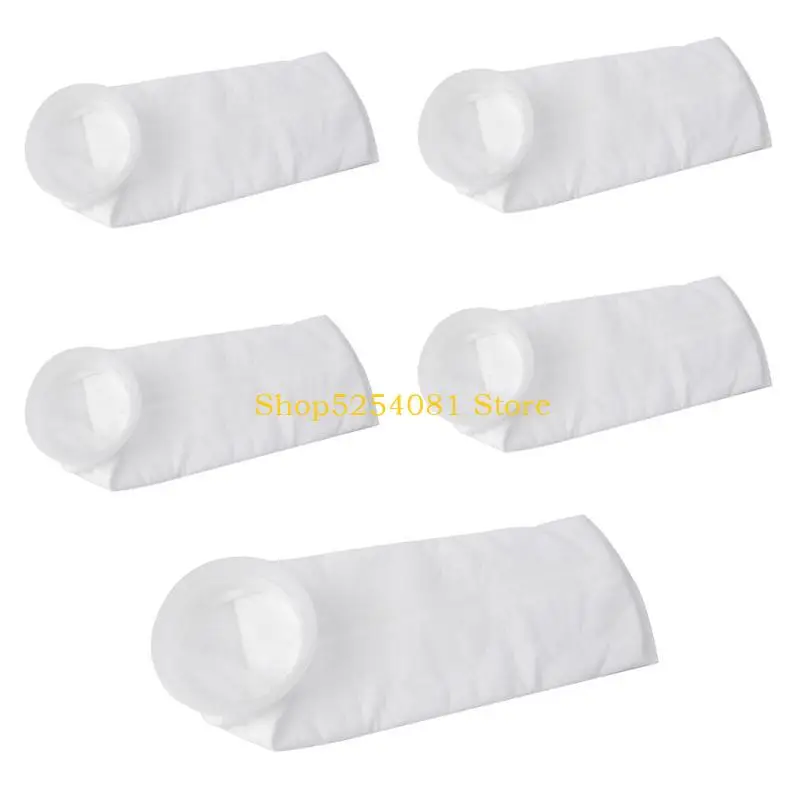 AXYC Aquarium Filter Socks 15 Inch Long 4 Inch Plastic Ring Saltwater Fish Tank Filter Bags 100um Ultra Fine Filtration