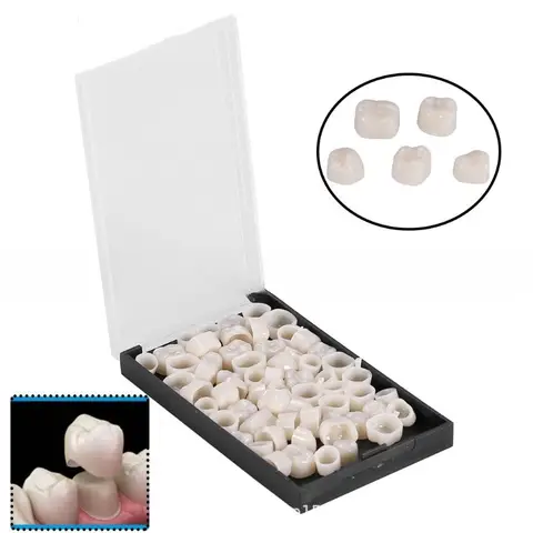 Newest Front Teeth Temporary Crown, Fake Teeth, 60/90Pcs/Box for Oral Care Porcelain Veneers and Dental Patches