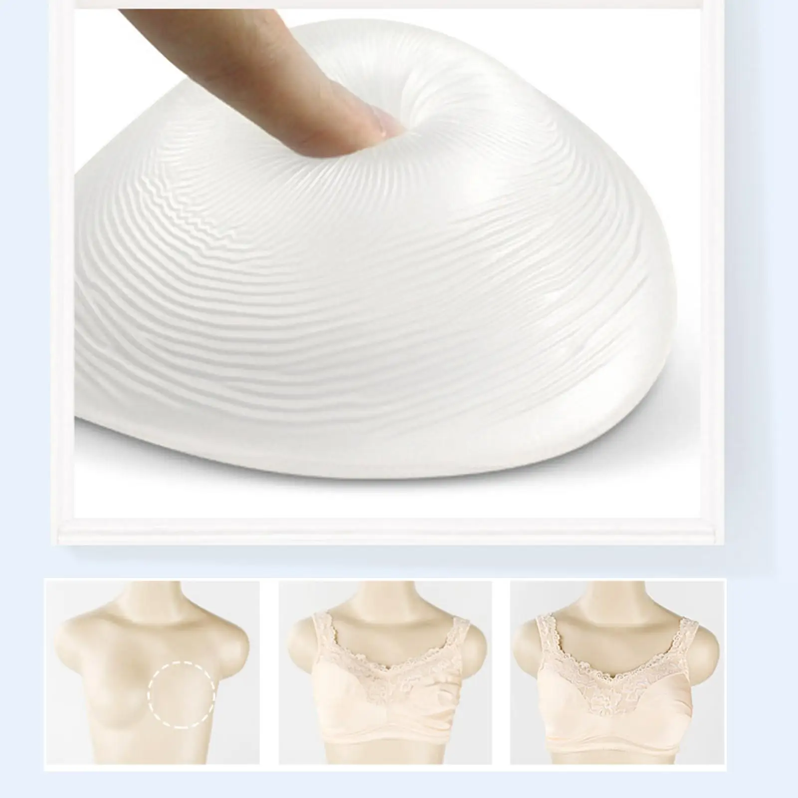 

Silicone Bra Pad Soft Removable Silicone Bra Inserts Bra Push up Pads Breast Pad