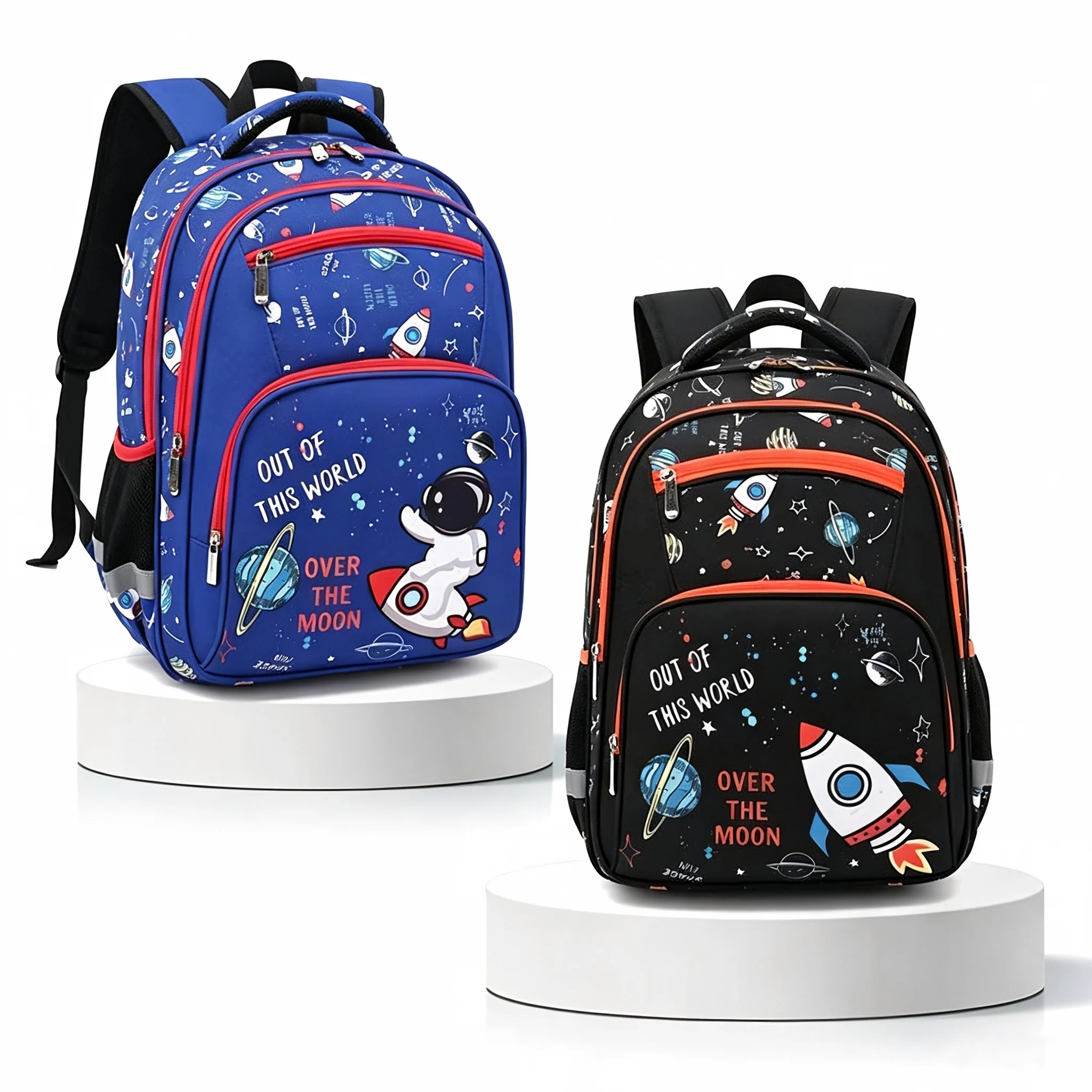 Cartoonish Fashionable Casual Lightweight Durable Large‑Capacity Multi‑Compartment School Backpack For Primary Students