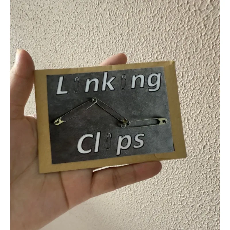 Linking Clips Visual Clip Magic Penetrate and Link Magic Tricks Illusions Visual Magic Props Magician Street Close Up Magia Fun
