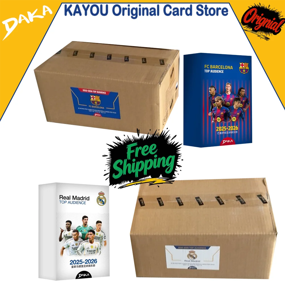 Genuine Daka 2025-26 Top Audience Series 2 Real Madrid Barcelona Collection Card Football Club Messi Mbappe Yamal Official Box