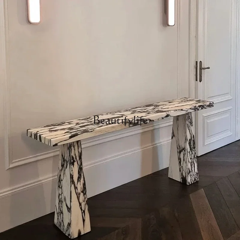 

06Italian natural marble porch light luxury strip case