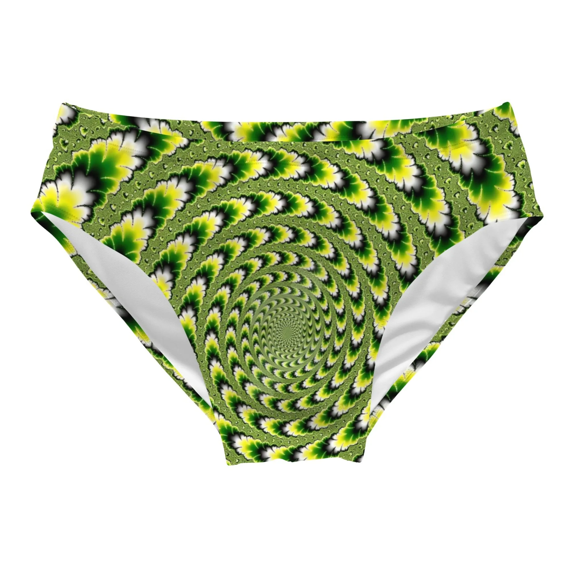 Fractal Spiral Psychedelic Swim Trunks Elastic Soft Skin-Friendly Men's Triangle Trunks Beach Carnival Swimming Bathing Swimsuit