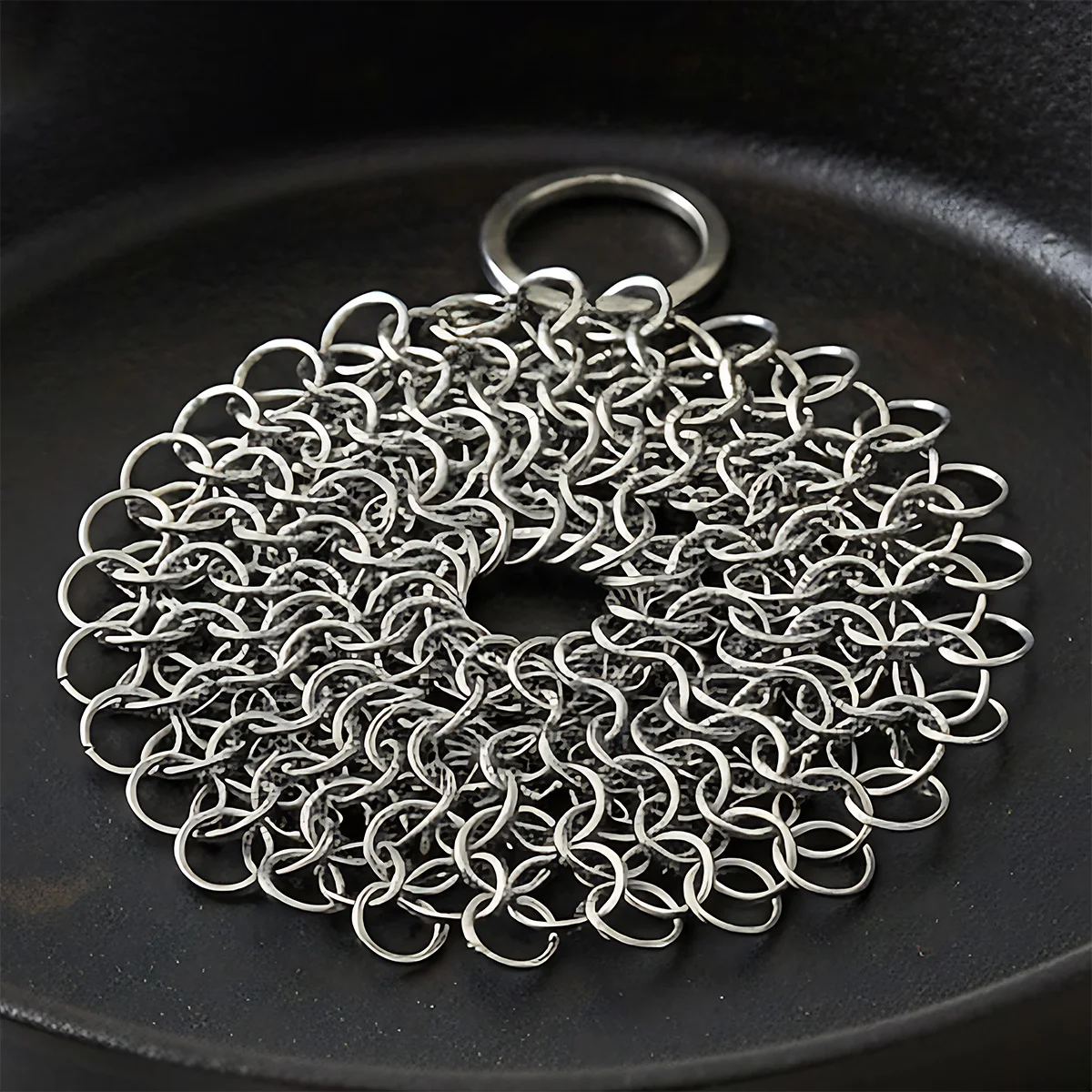 Cepillo de Limpieza de Cocina de Acero Inoxidable, Esponja de Malla Reutilizable, Accesorios de Limpieza para el Hogar