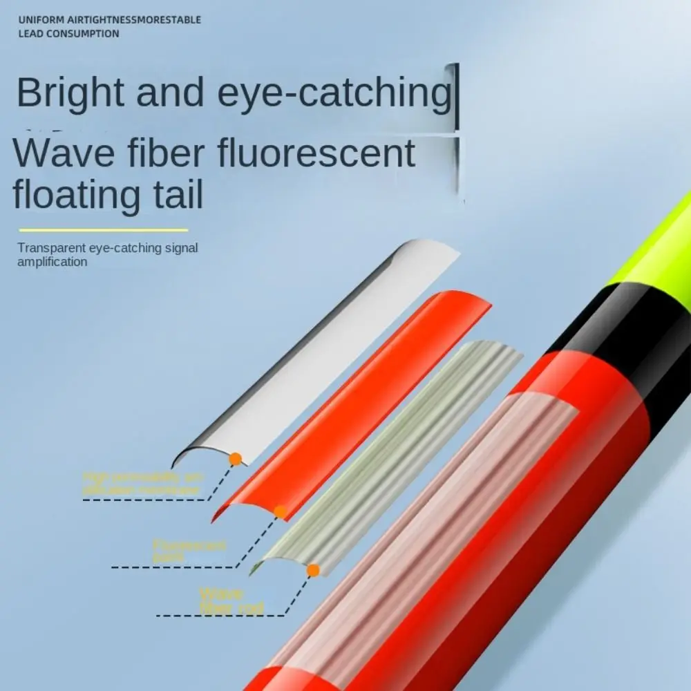 Picture 5: 2PCS Carp Rocky Fishing Floats Eye-Catching Sensitive Float Fishing Bite The Hook Reminder Eye-Catching T Tail Floats Tackle