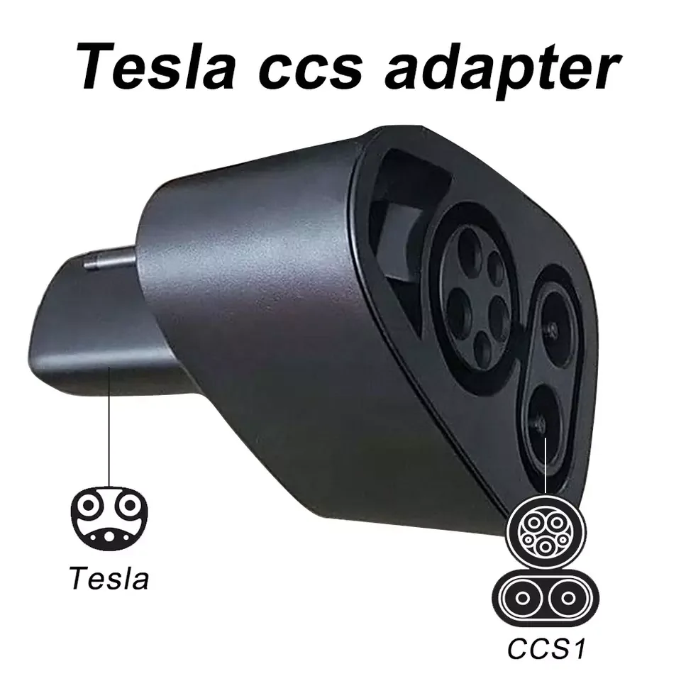 EVbase Tesla model Y adapter EV Converter Electric Vehicle Charge Adaptor Tesla CCS Combo 1 Adapter for DC Charging