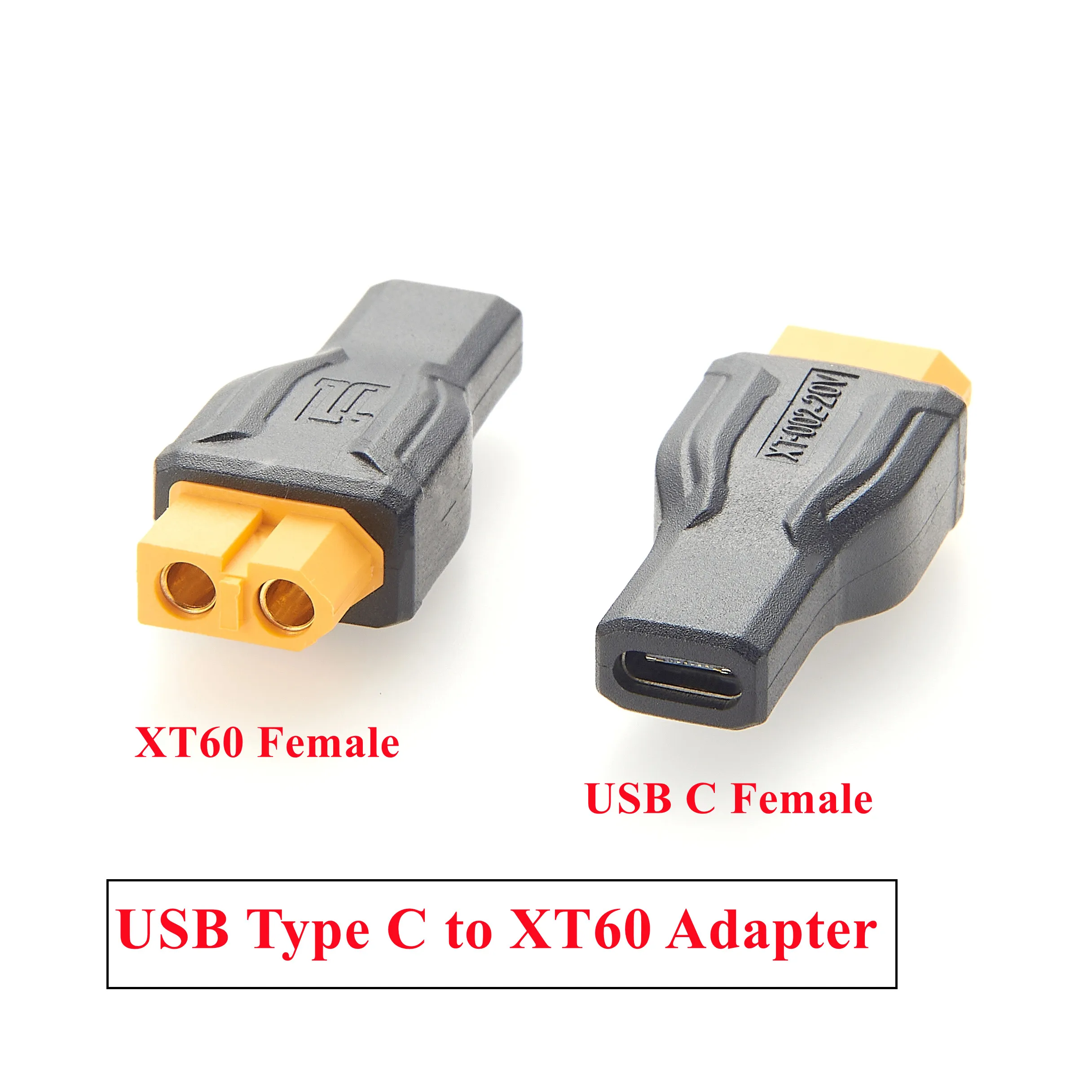 

USB C to XT60 Charging Connector Type-C Female to XT60 Female Adapter 100W 20V/5A for Drone, Model, Energy Storage Power