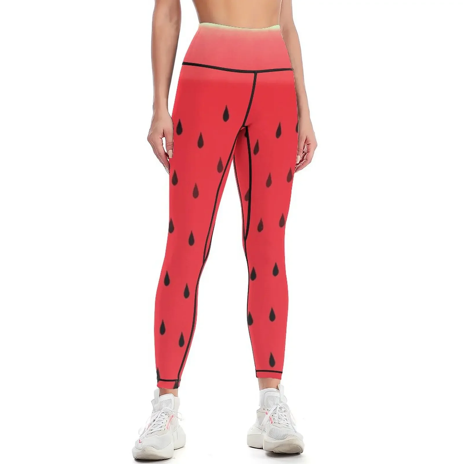 

Watermelon Stripes Leggings Legging sport Clothing fitness gym pants sports for gym Womens Leggings