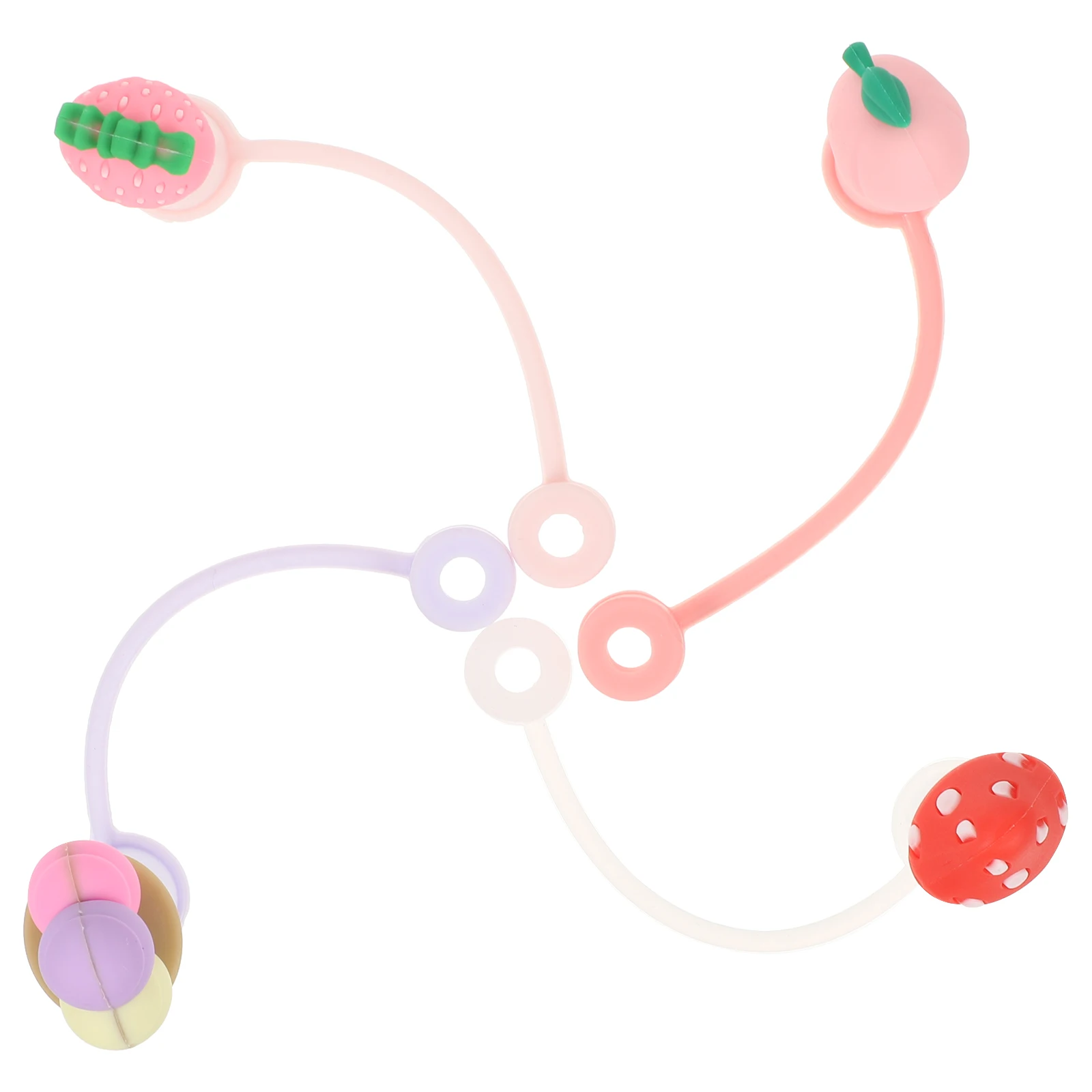 

Чехол из 4 шт., многоразовые силиконовые насадки для чашки, пылезащитный декор, сувениры для вечеринок, безопасный для детей и взрослых, легкий, портативный, герметичный