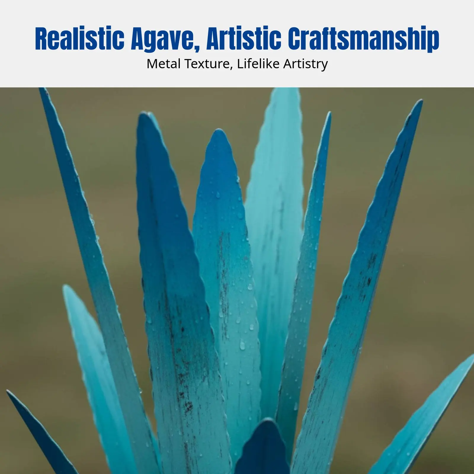 

Креативная металлическая скульптура агаве, декор для сада, имитация садового ландшафта, яркие оттенки