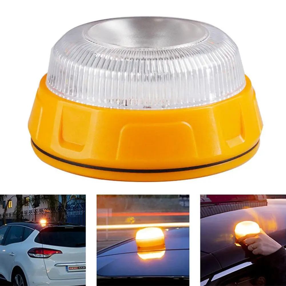 V16 Traffic Warning Light Vehicle-Mounted Emergency Amber Strobe Light Automotive Emergency Light NO DGT