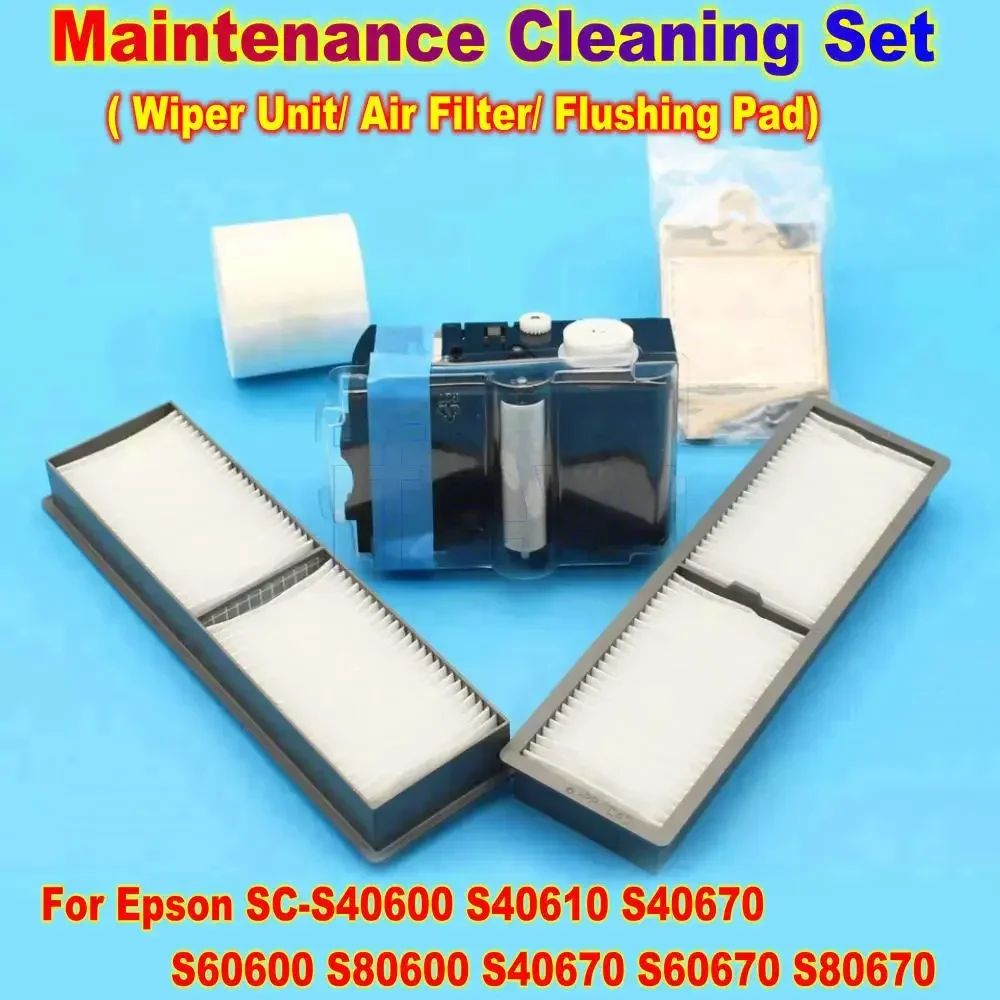 

Maintenance Cleaning Wipe Air Filter Set For Epson S80600 S40600 S60600 S40670 S60670 S80670 With Wiper Unit Filter Flushing Pad