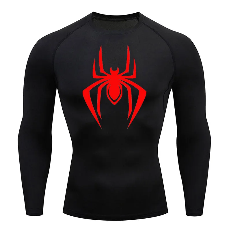 Compression Sports Shirt Men Running T-Shirt Long Sleeve Fitness Sunscreen Quick Dry Sportswear Gym Short Bodybuilding Top 2099