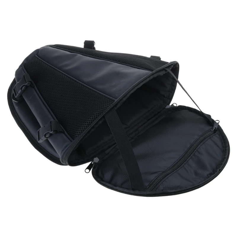 Weatherproof Motorbike Tail Bag Pack for Helmets Gear with Organizational Pocket