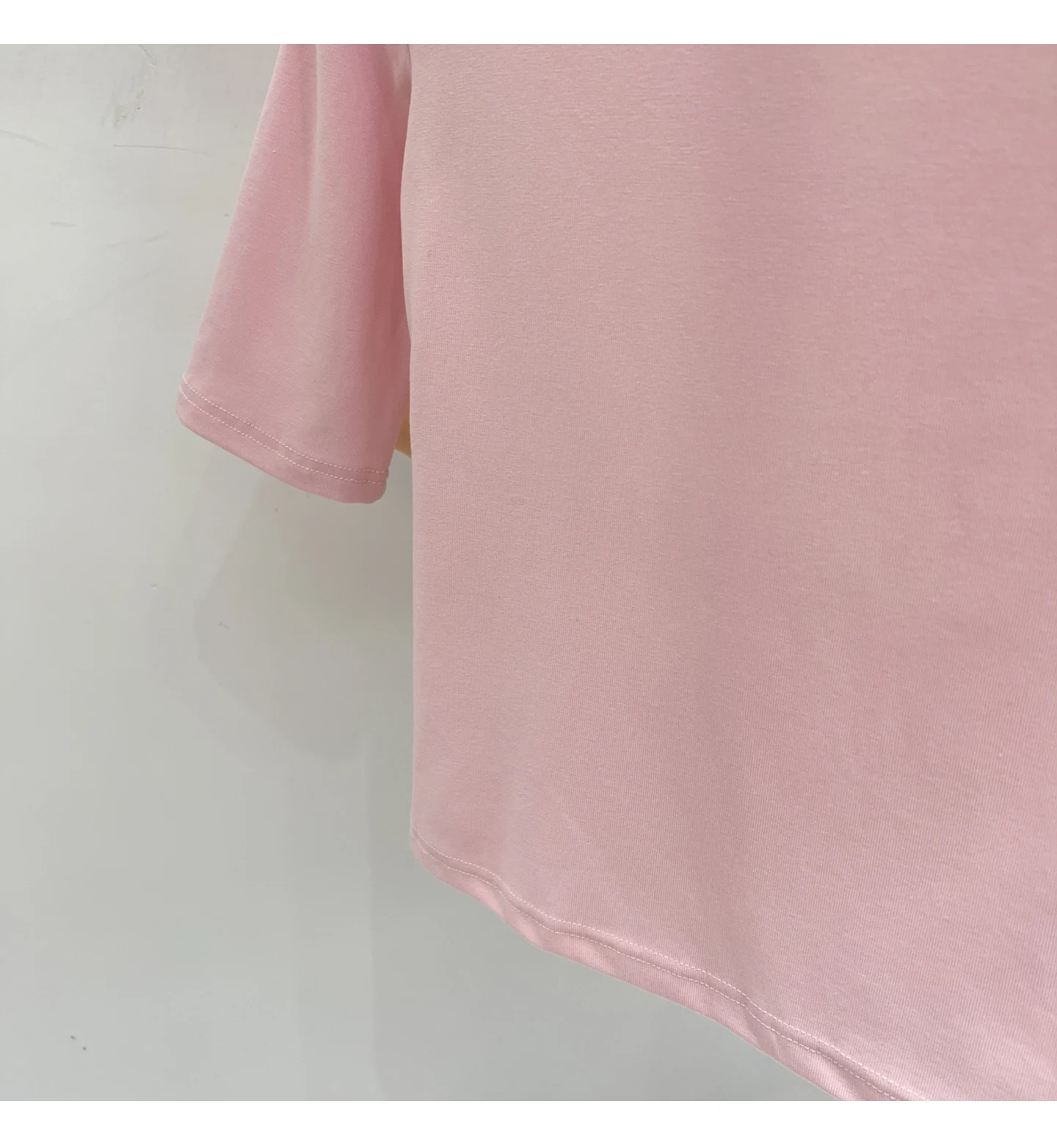 Zjaiss Sommer Damen T-Shirt Aprikose Stehkragen Kurzarm 2026 Frühling Minimalistisches Lässiges Vielseitiges Oberteil Einfarbiges Schlankes T-Shirt – Detail 15