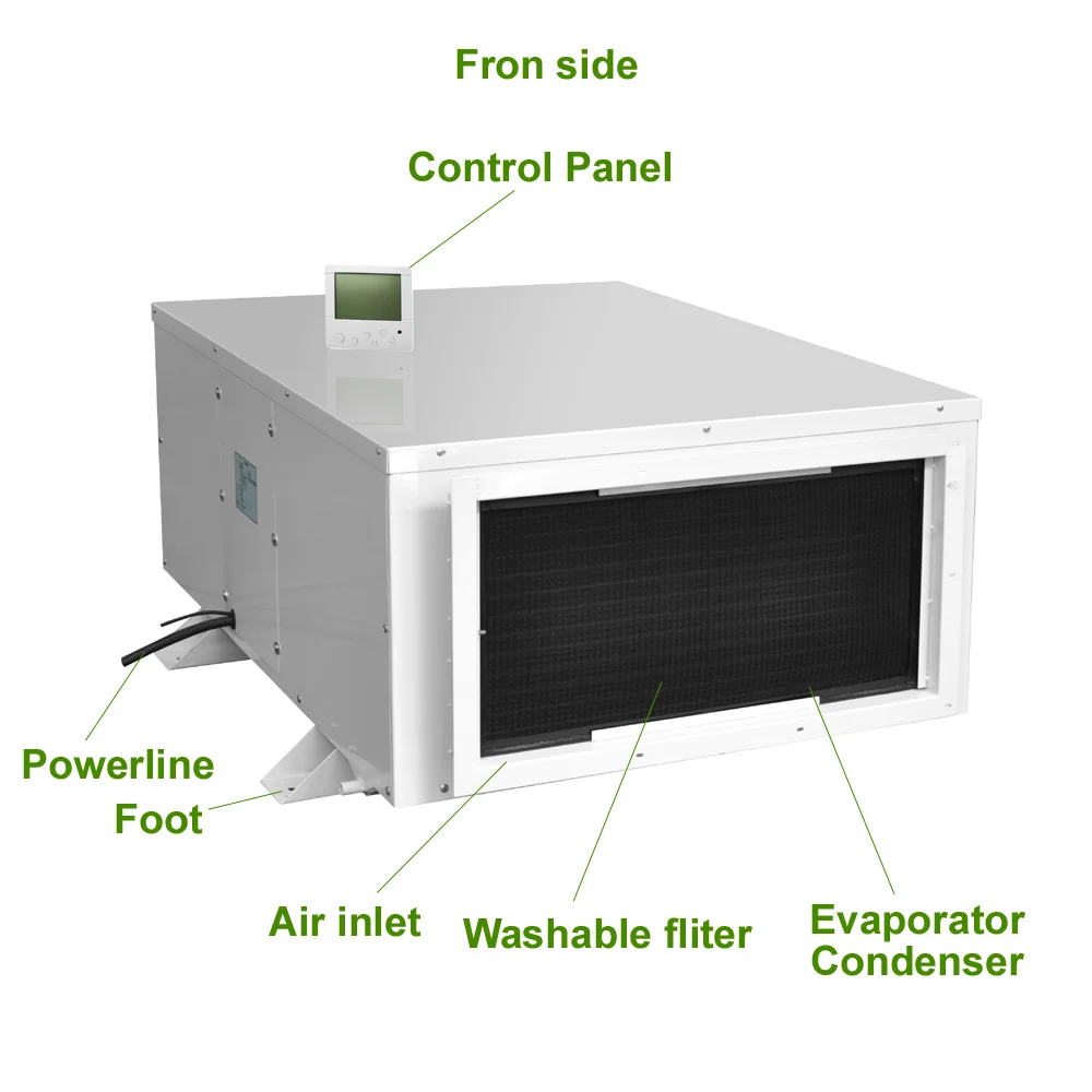 하루 168리터 천장형 제습기 벽걸이형 제습기 리모컨 제습기