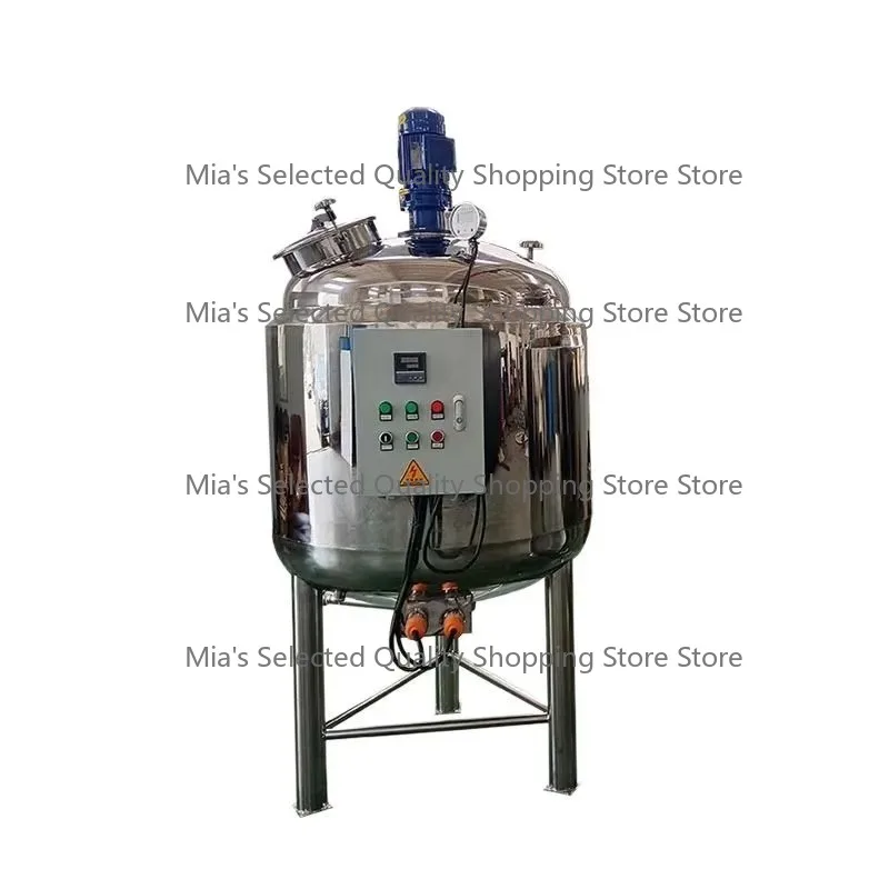 Stainless Steel Mixing Tank for Chemical Liquid Electric Heating Single-Layer High-Shear Homogeneous Mixer
