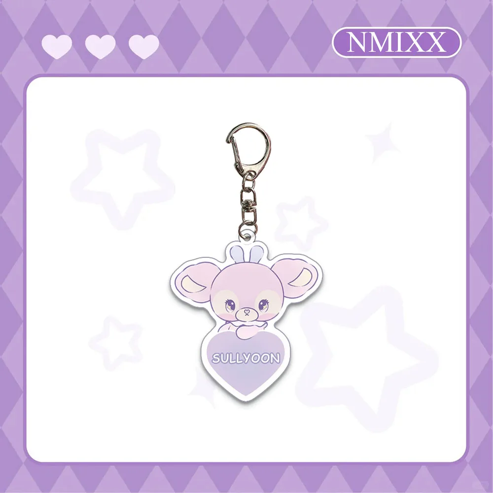 1/6 قطعة Kpop NMIXX شخصية كرتونية أكريليك كيرينغ باي هايوون سوليون جيوو اسم العلامة المفاتيح المشجعين حقيبة الظهر مفتاح الملحقات