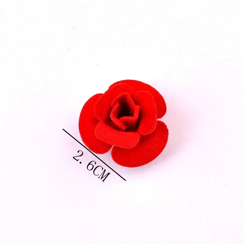 Fashion Magnet Fabric Red Rose Flower Brooch Strong Magnetic Pins Scarf Buckle Shirt Corsage Jewelry Gifts for Women Accessories