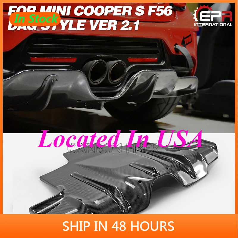 

Bodykits For F56 Mini Cooper S DAG Style Ver 2.1 Carbon Fiber Rear Under Diffuser Glossy Finish Bumper Splitter Panel Kit