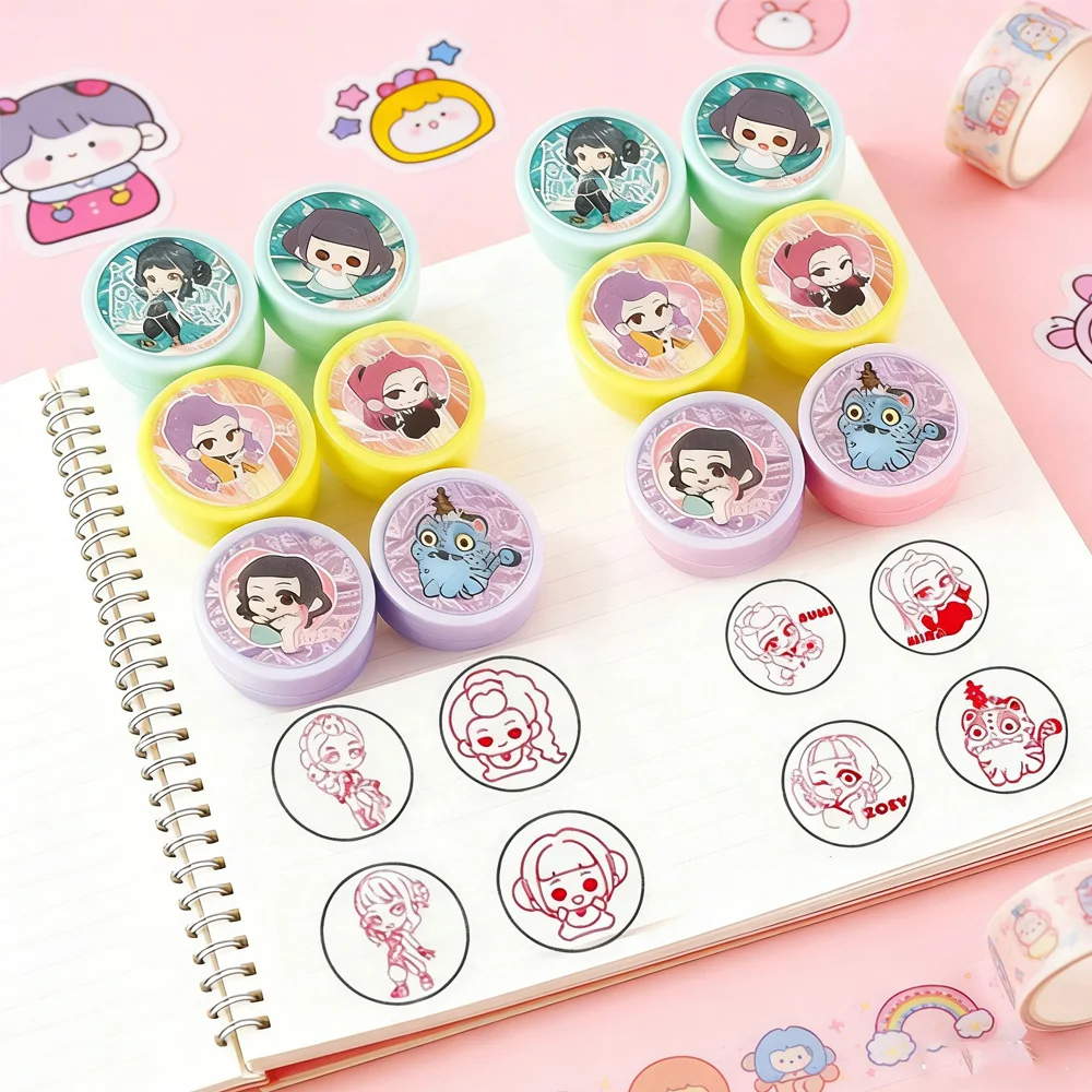 Hot Demon Hunter Francobolli Bomboniere Timbri sigillo per bambini Aula Scuola Premi Premi Bomboniere Regali Regali per feste di compleanno