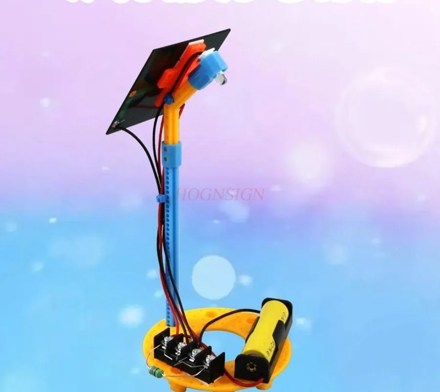 1 set Solar street lights, automatic charging, technology production, creative DIY materials for elementary school students